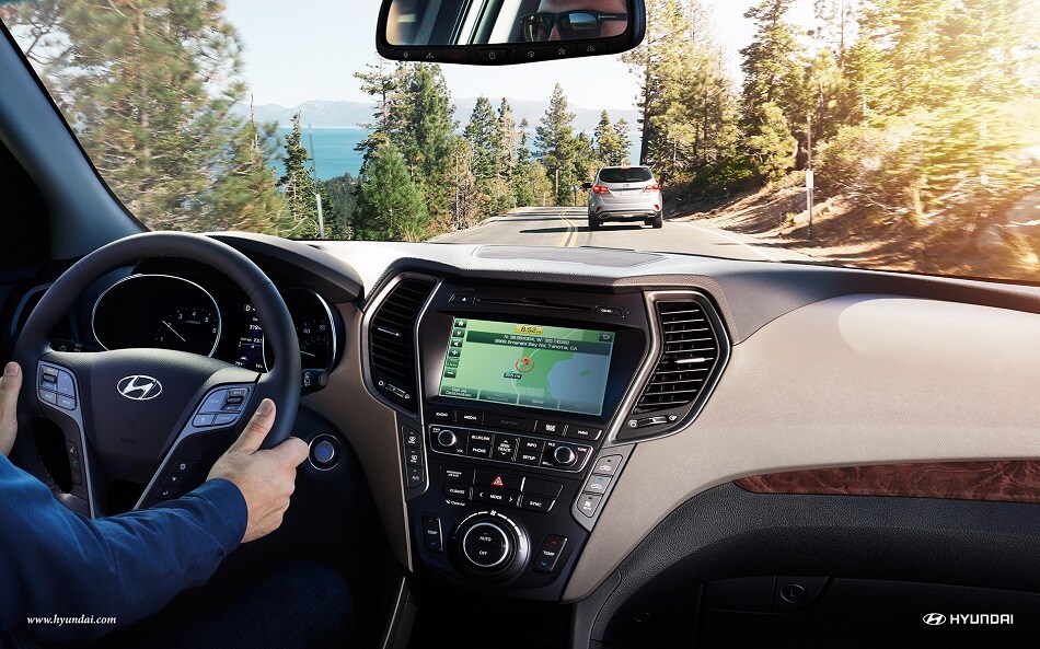 Navigation in the Hyundai Santa Fe