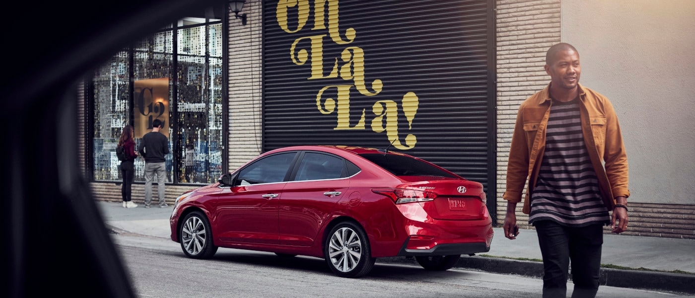 2021 Hyundai Accent on road