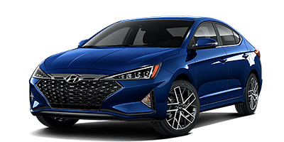Blue 2020 Hyundai Elantra Sport