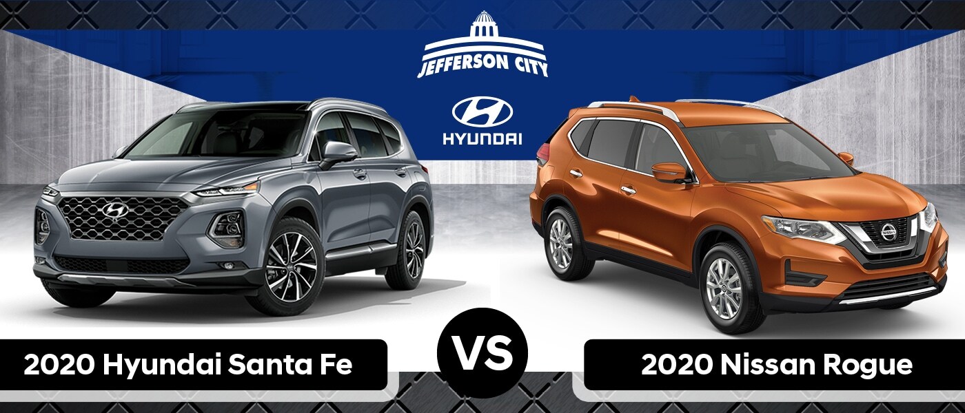 2020 Hyundai Santa Fe vs. 2020 Nissan Rogue