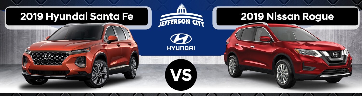 2020 Hyundai Santa Fe vs. 2020 Nissan Rogue