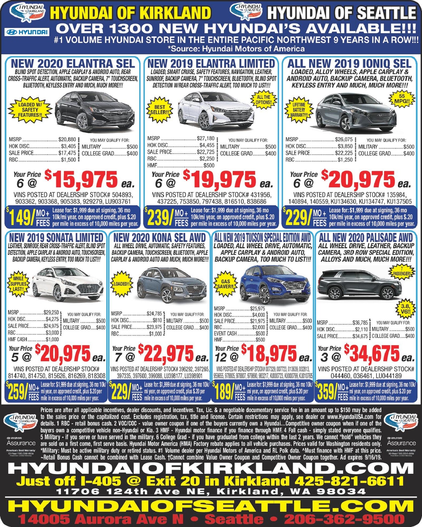 Hyundai of Kirkland New 2019 Hyundai & Used Hyundai Dealer in