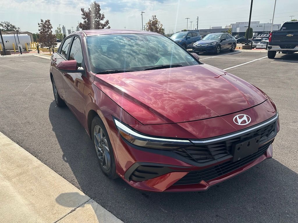 Certified 2024 Hyundai Elantra Hybrid Blue Sedan