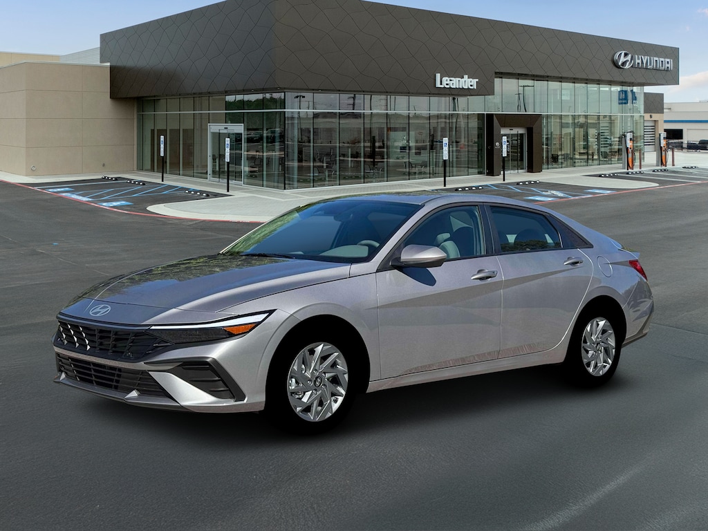 New 2026 Hyundai Elantra Hybrid Blue Sedan