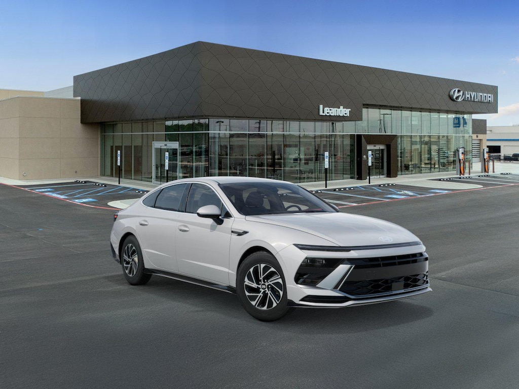 New 2026 Hyundai Sonata Hybrid Blue Sedan