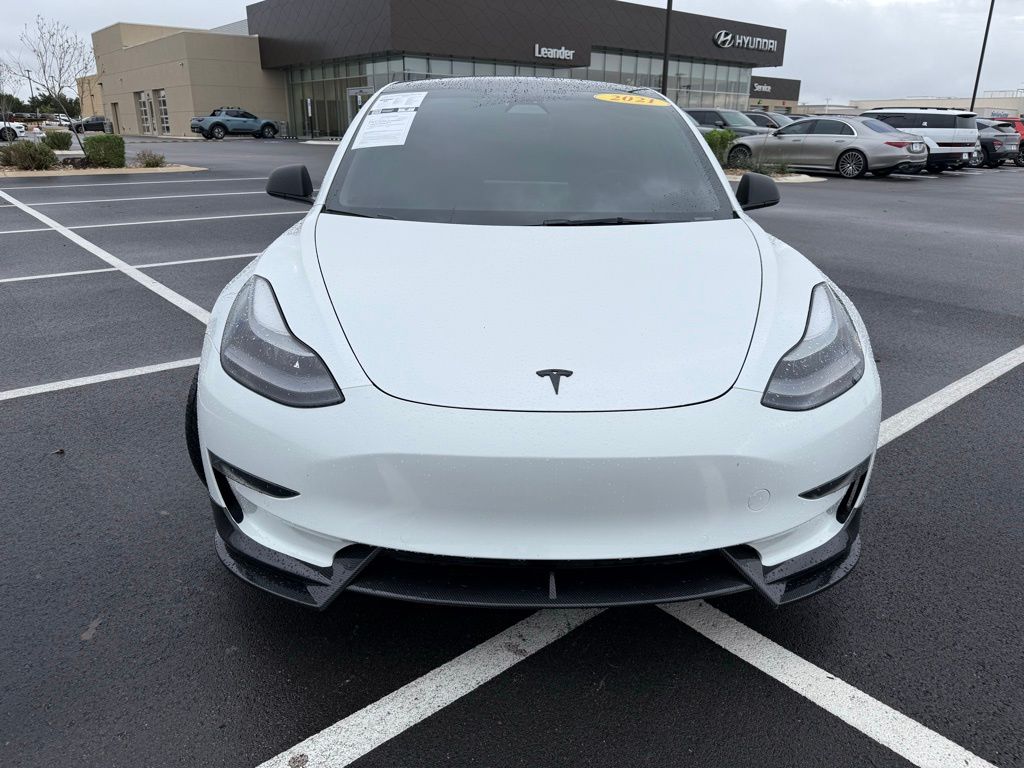 Used 2021 Tesla Model 3 Base with VIN 5YJ3E1EA3MF087261 for sale in Leander, TX