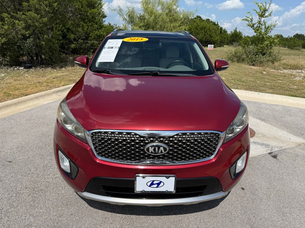 Used 2018 Kia Sorento SX with VIN 5XYPK4A5XJG388165 for sale in Leander, TX