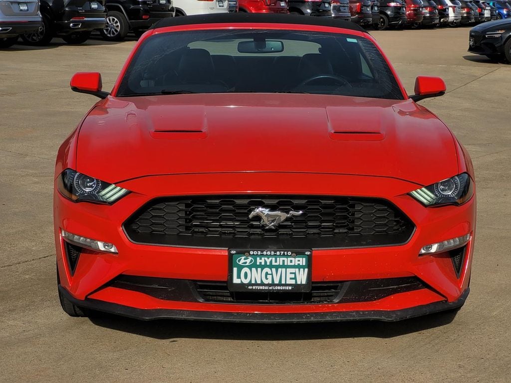 Used 2020 Ford Mustang EcoBoost Premium with VIN 1FATP8UH0L5106131 for sale in Longview, TX