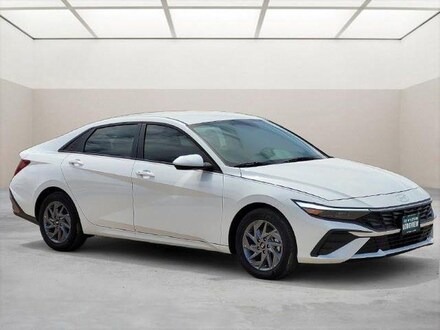 2026 Hyundai Elantra Hybrid Blue Sedan