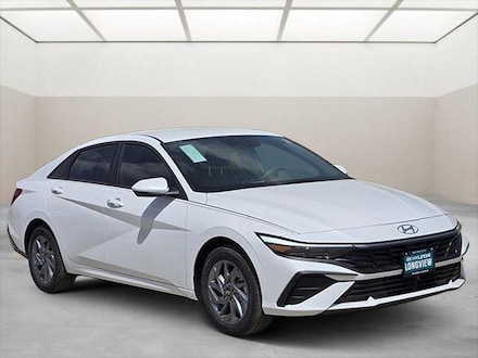 2026 Hyundai Elantra Hybrid Blue Sedan