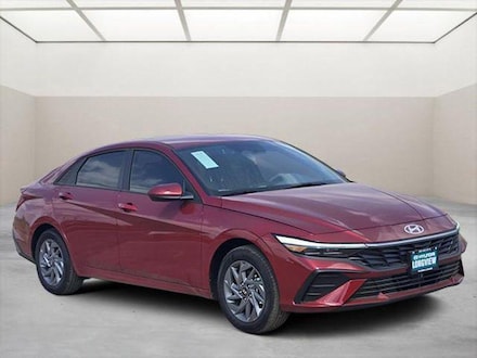 2026 Hyundai Elantra Hybrid Blue Sedan