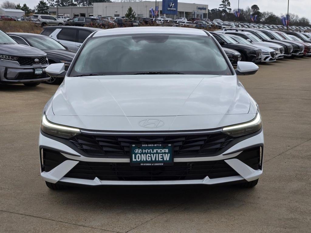 New 2026 Hyundai Elantra Hybrid Blue Sedan