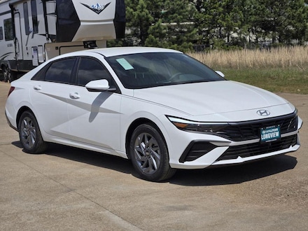 2026 Hyundai Elantra Hybrid Blue Sedan