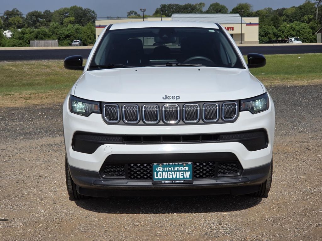 Used 2022 Jeep Compass Sport with VIN 3C4NJCAB7NT214188 for sale in Canton, TX
