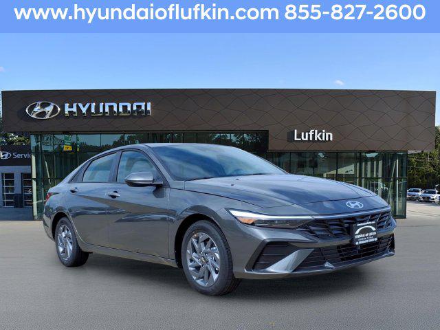 New 2026 Hyundai Elantra Hybrid Blue Sedan
