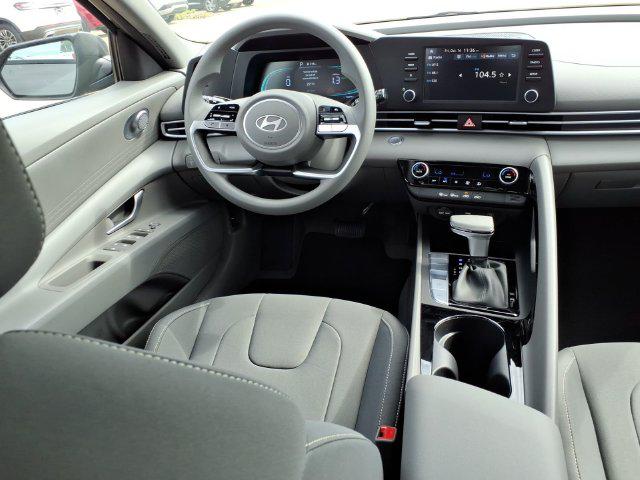 New 2026 Hyundai Elantra Hybrid Blue Sedan