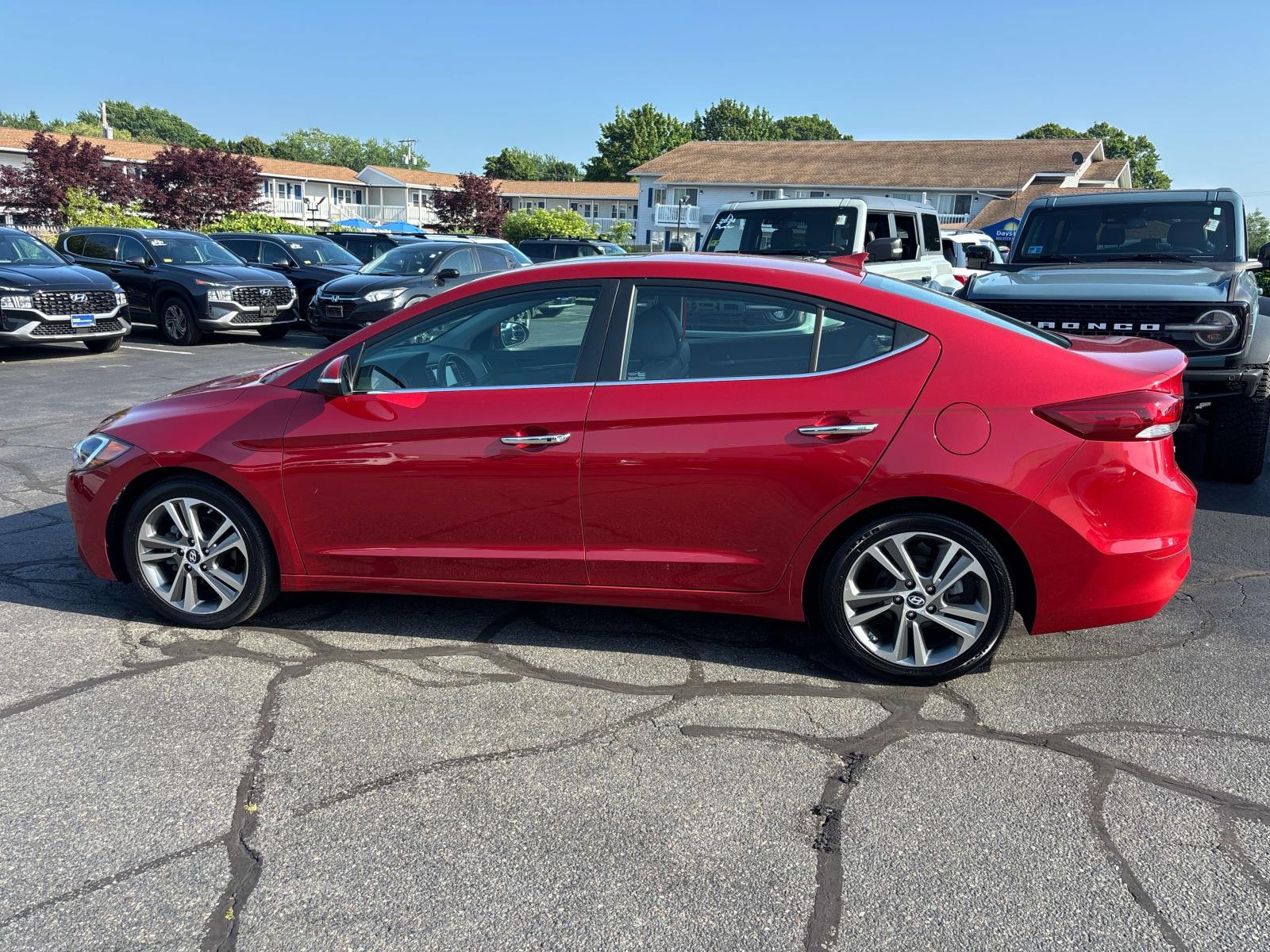 Used 2017 Hyundai Elantra Limited with VIN 5NPD84LF4HH121162 for sale in Middletown, RI