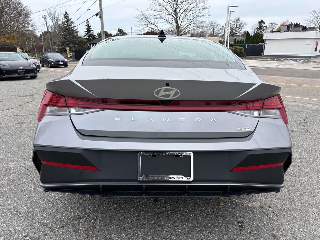 New 2026 Hyundai Elantra Hybrid Blue Car