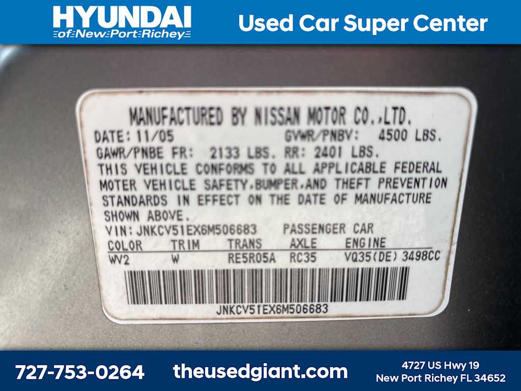 Thumbnail: 2006 INFINITI G35 - 8