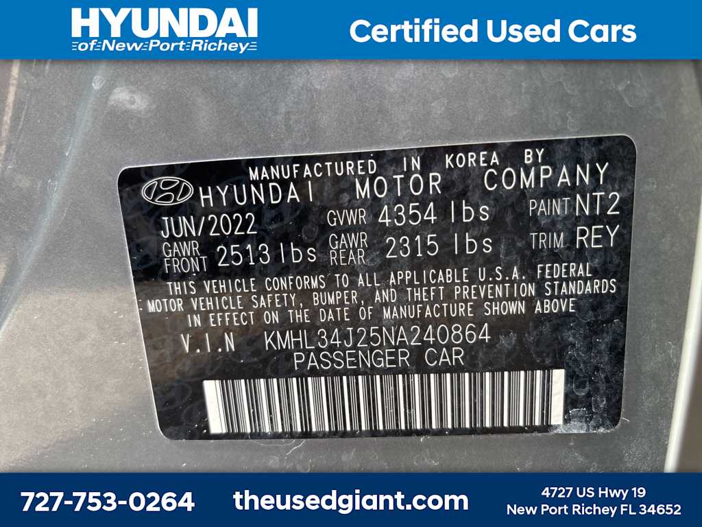 2022 Hyundai Sonata Limited 15