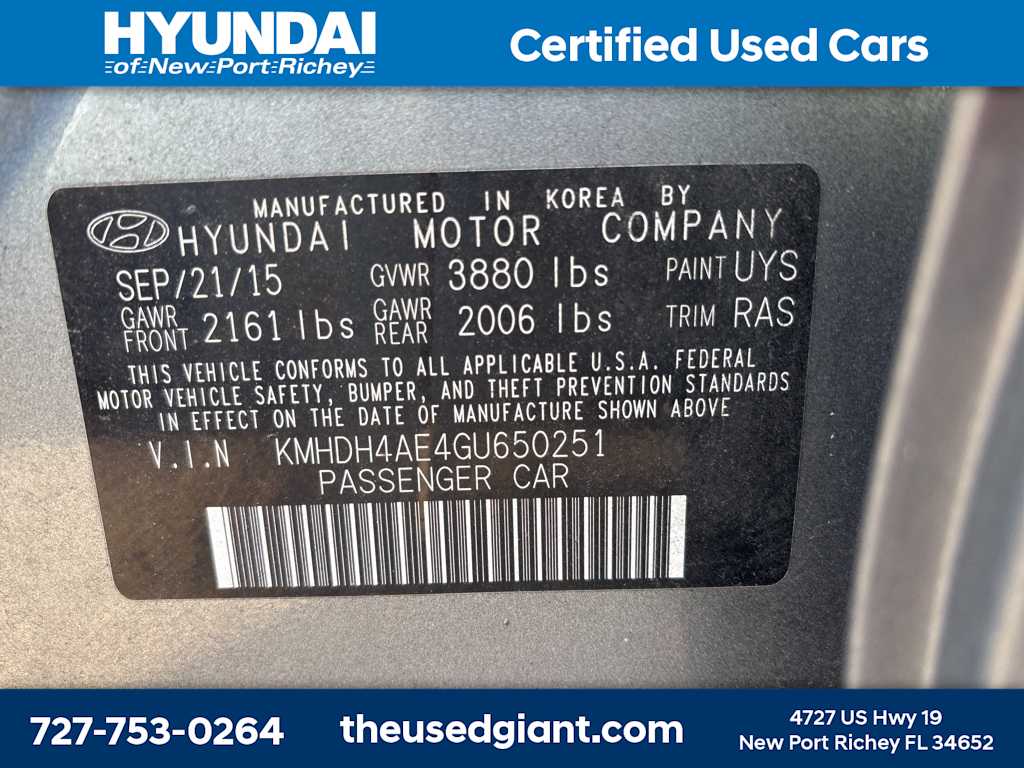 Thumbnail: 2016 Hyundai Elantra - 12