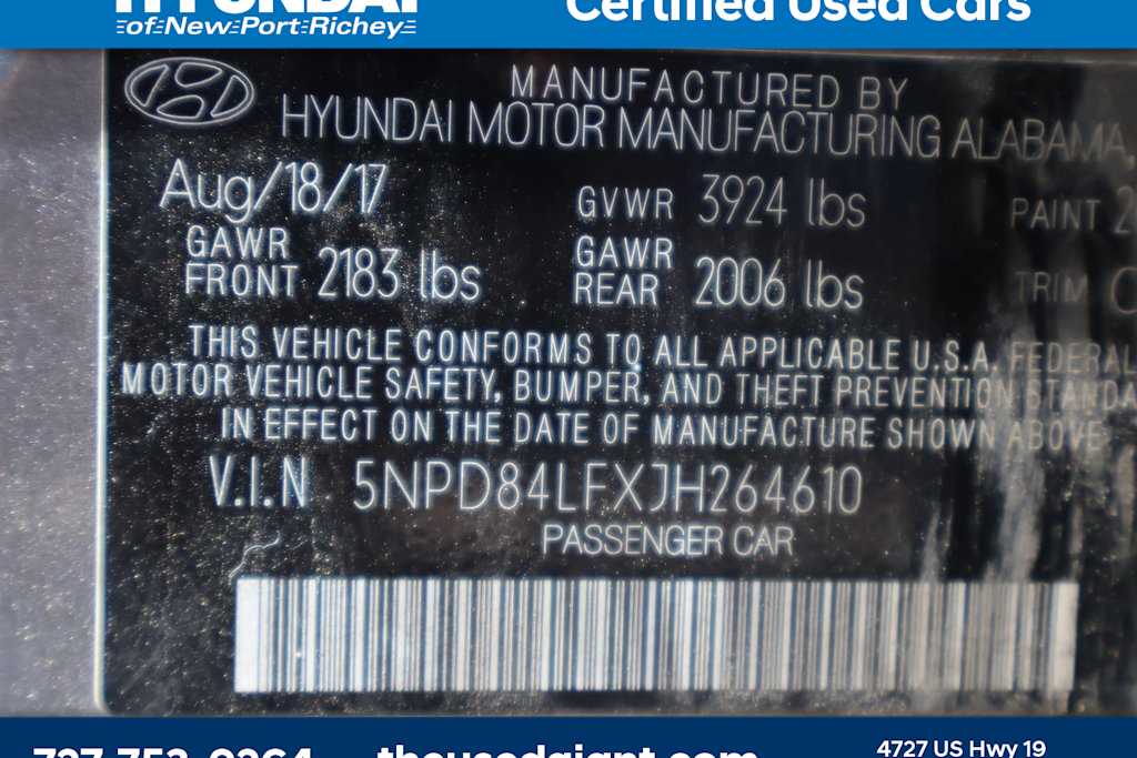 2018 Hyundai Elantra SEL 13