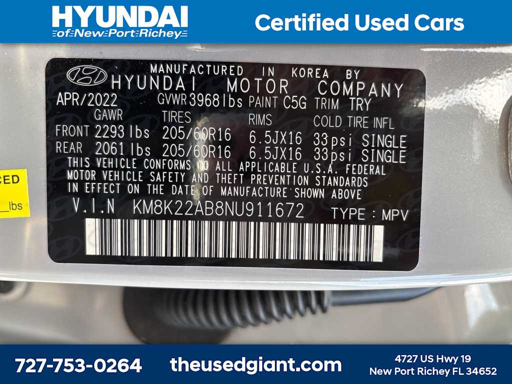 2022 Hyundai Kona SE 12
