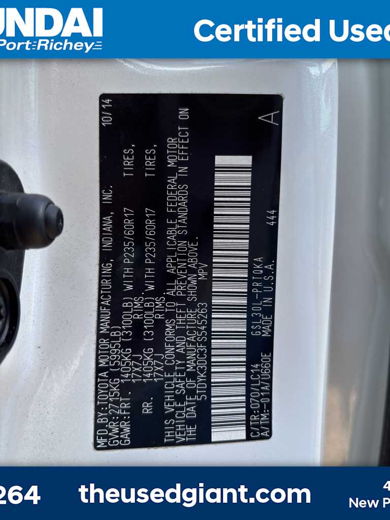 2015 Toyota Sienna XLE 15