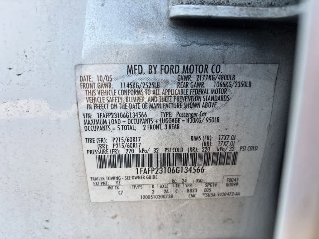 Thumbnail: 2006 Ford Five Hundred - 9