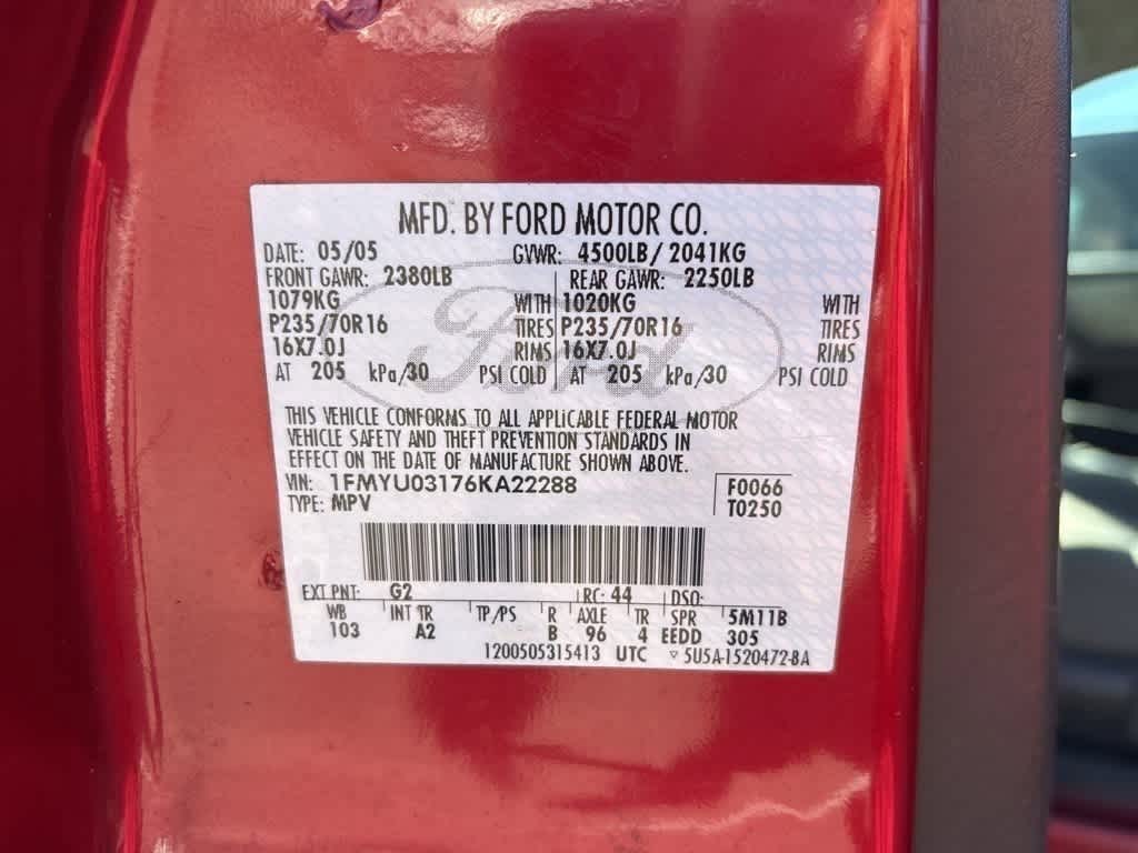 Thumbnail: 2006 Ford Escape - 13