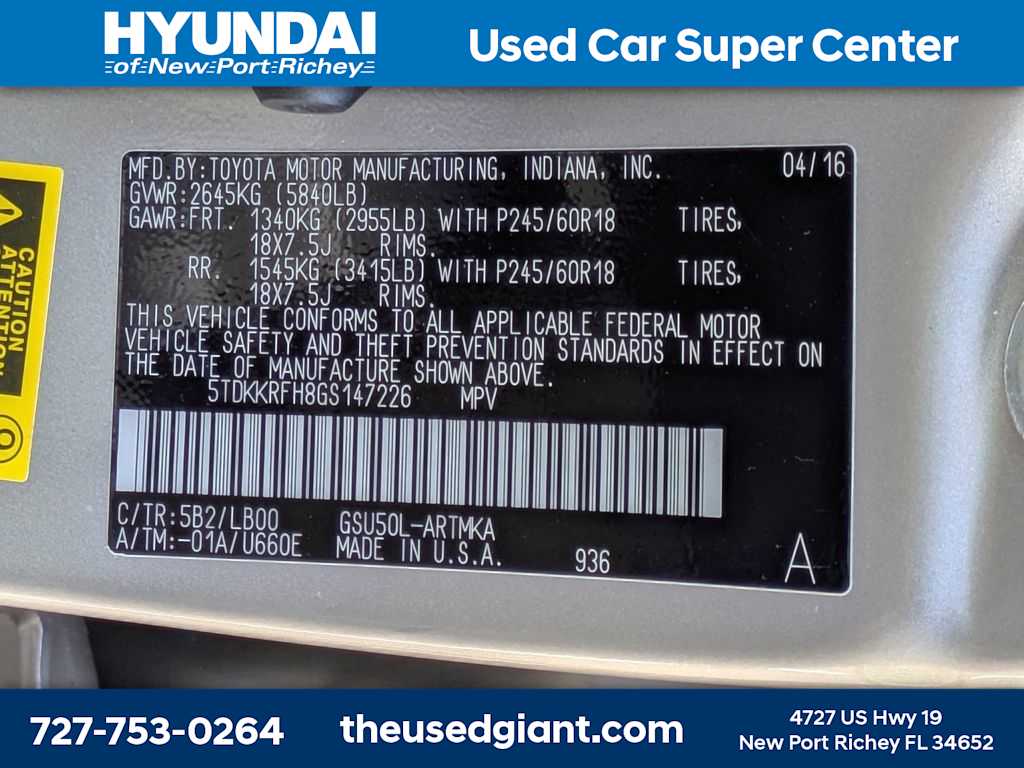 Thumbnail: 2016 Toyota Highlander - 42