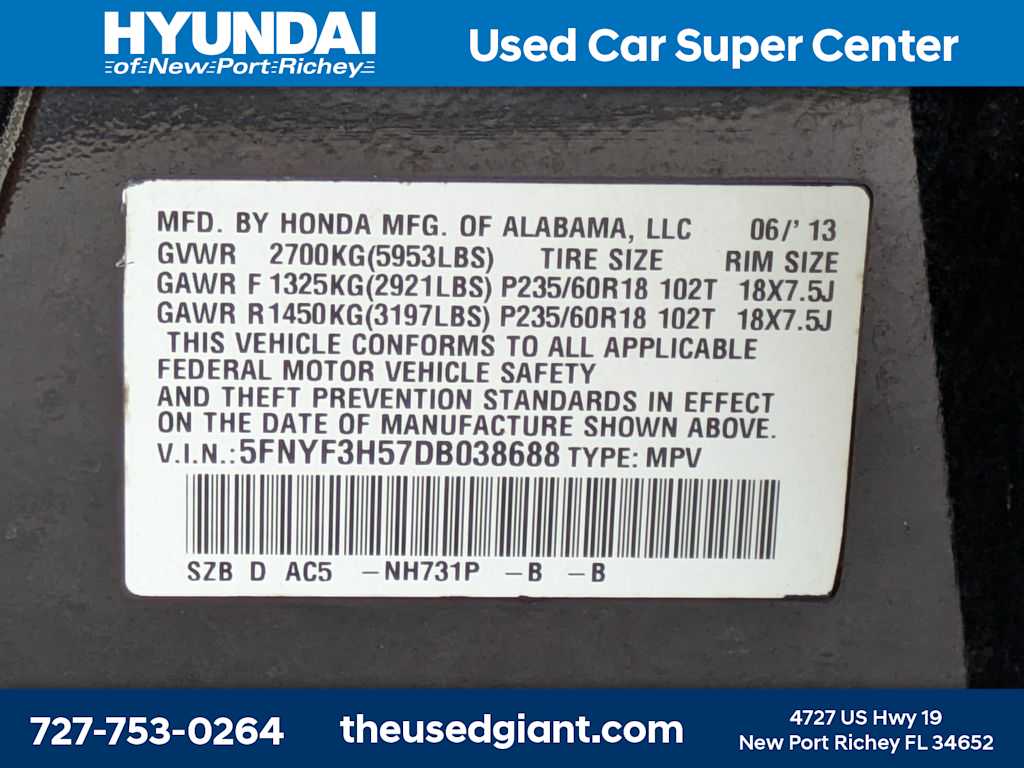 Thumbnail: 2013 Honda Pilot - 39