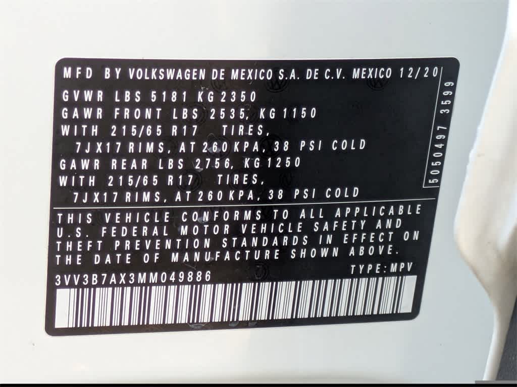 Thumbnail: 2021 Volkswagen Tiguan - 40