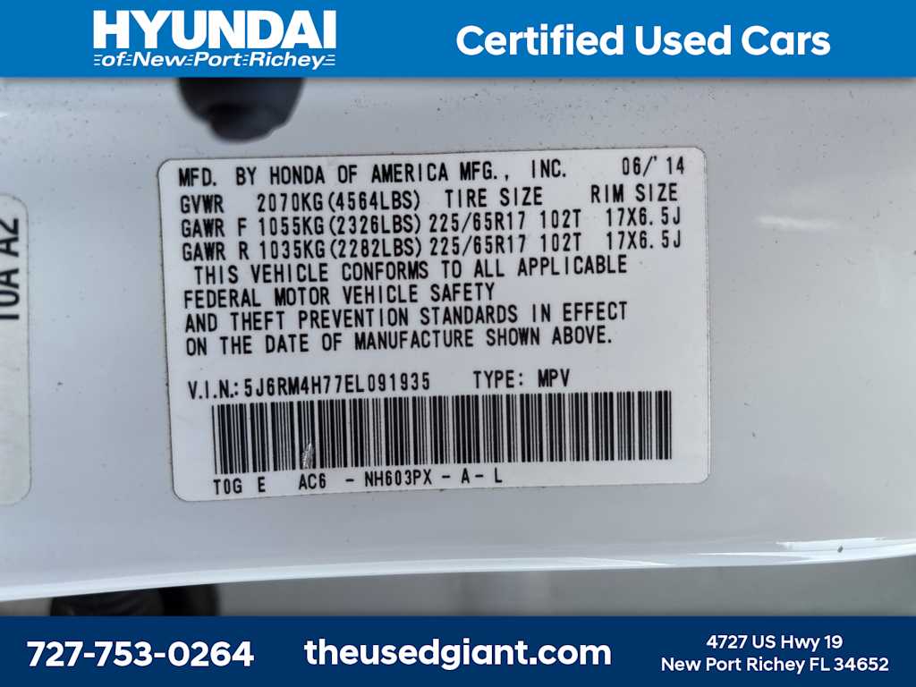 2014 Honda CR-V EX-L 14
