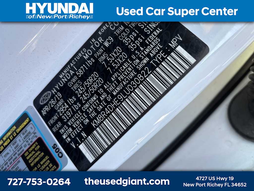 2020 Hyundai Palisade SEL -
                  New Port Richey, FL