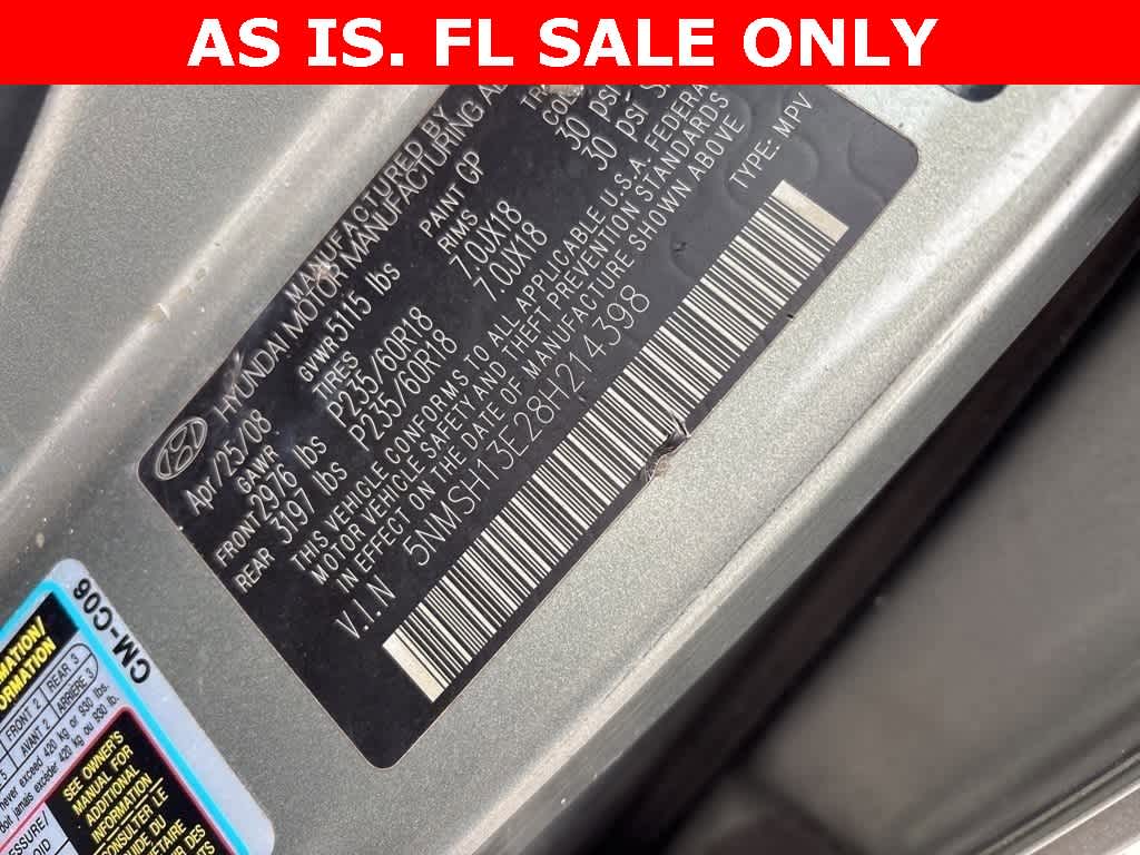 Thumbnail: 2008 Hyundai Santa Fe - 13