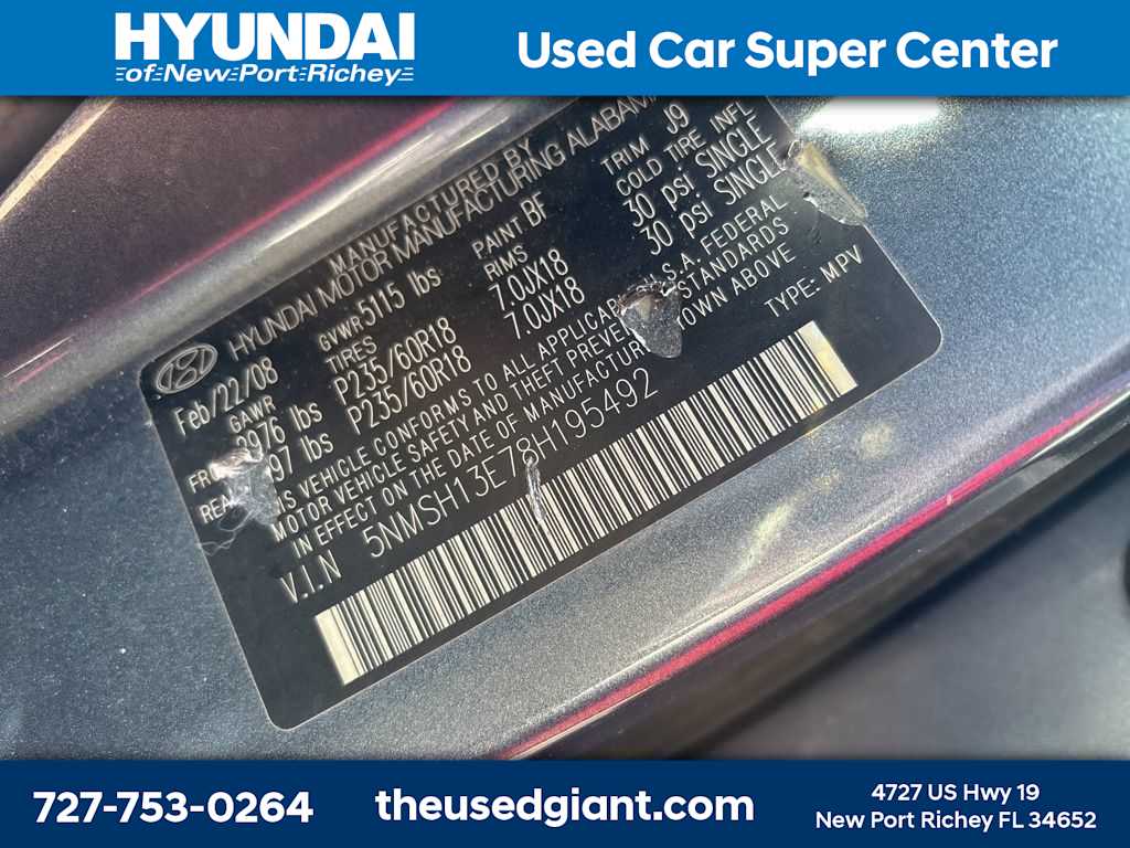 Thumbnail: 2008 Hyundai Santa Fe - 11