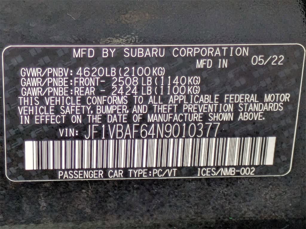 Thumbnail: 2022 Subaru WRX - 34