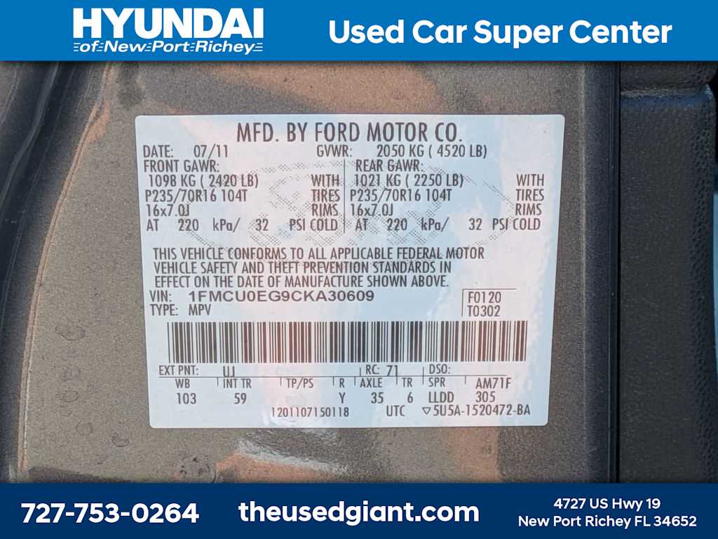 Thumbnail: 2012 Ford Escape - 14