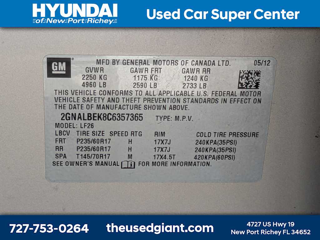 Thumbnail: 2012 Chevrolet Equinox - 12