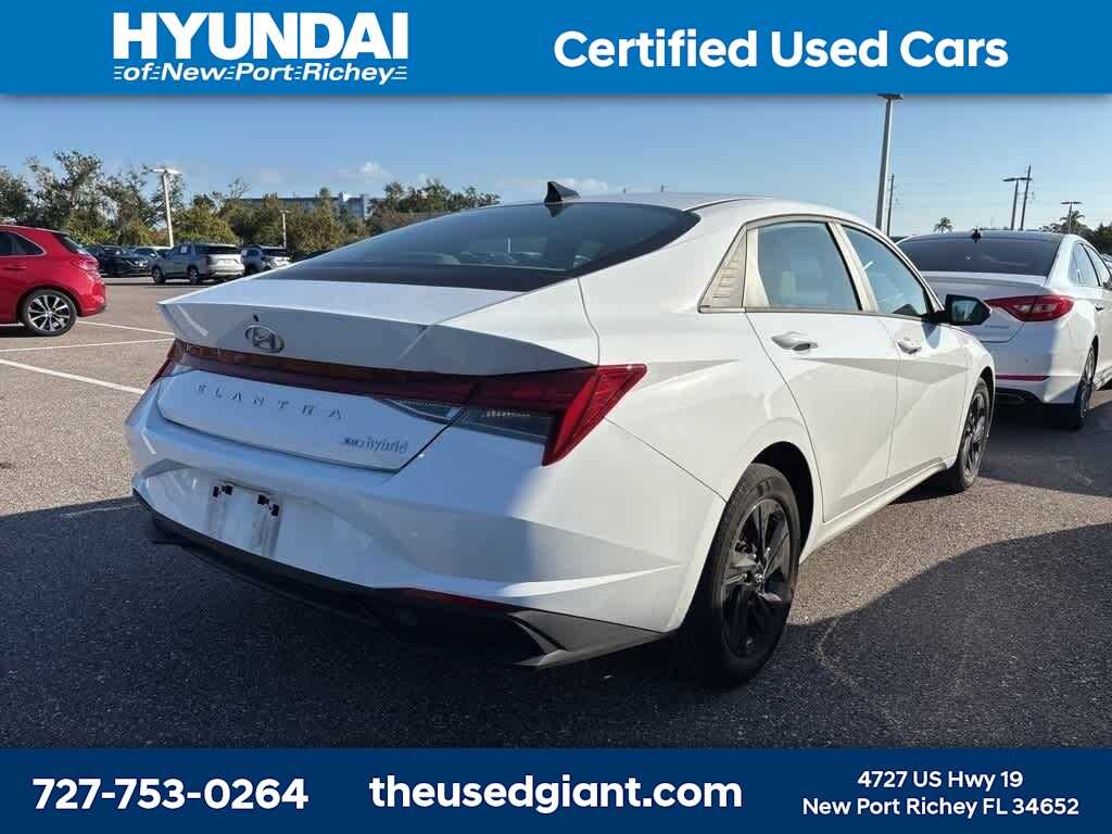 Certified 2023 Hyundai Elantra HEV Blue Sedan
