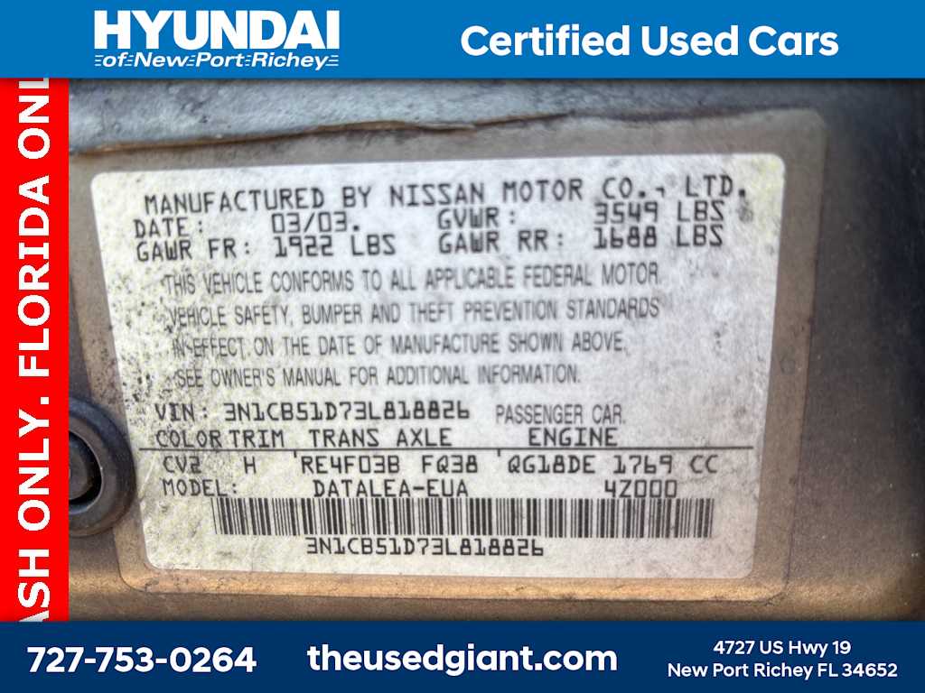 Thumbnail: 2003 Nissan Sentra - 24
