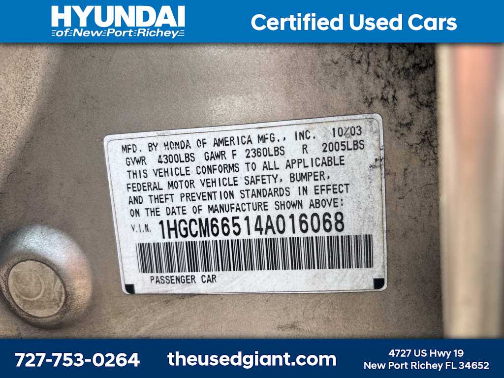 Thumbnail: 2004 Honda Accord - 10