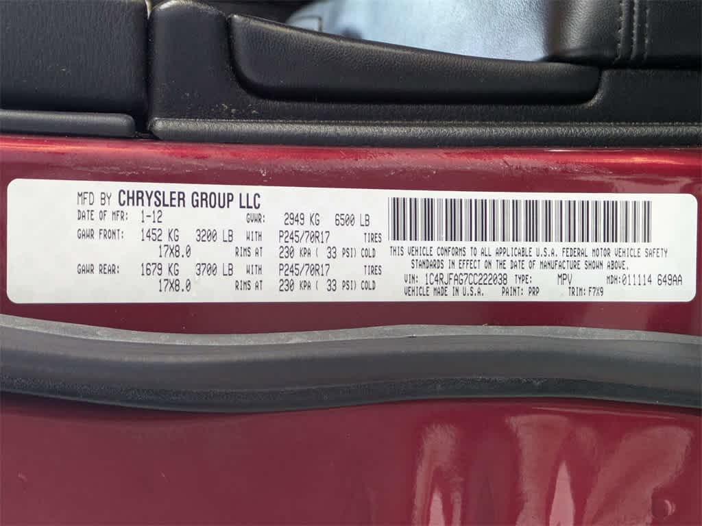 Thumbnail: 2012 Jeep Grand Cherokee - 35