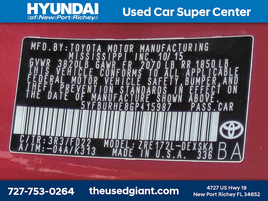 Thumbnail: 2016 Toyota Corolla - 30