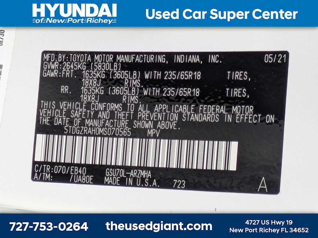 Thumbnail: 2021 Toyota Highlander - 45