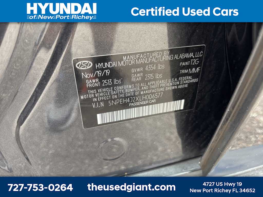 2020 Hyundai Sonata Limited 33