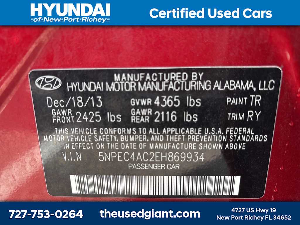 Thumbnail: 2014 Hyundai Sonata - 12