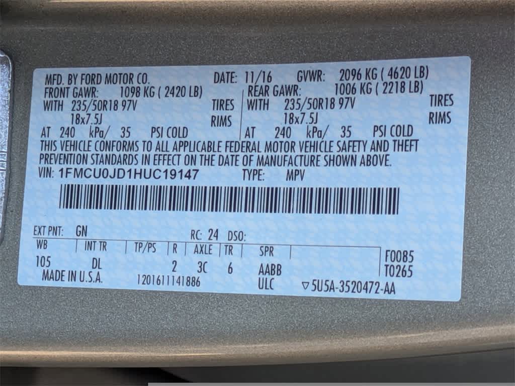 Thumbnail: 2017 Ford Escape - 39