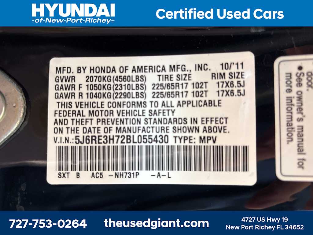 2011 Honda CR-V EX-L 37